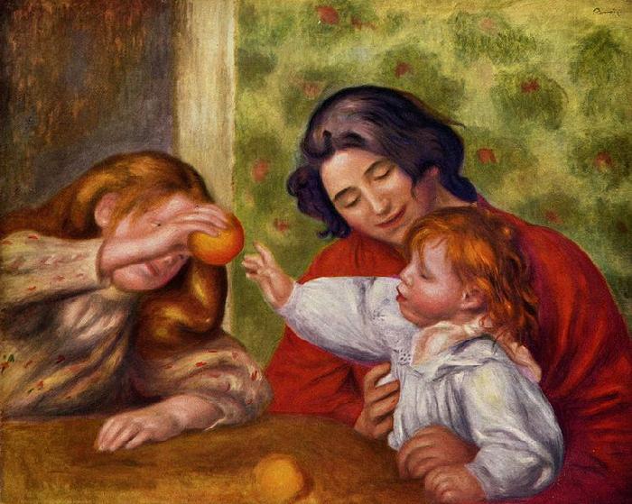 Pierre-Auguste Renoir Gabrielle, Jean und ein Madchen Sweden oil painting art